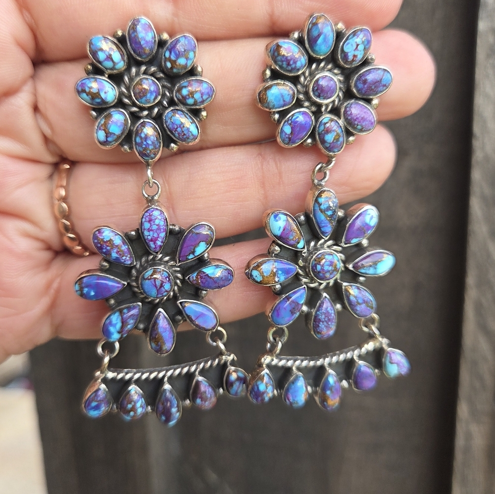 Purple Mojave Post Earrings